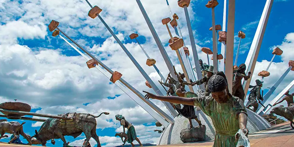 El Monumento a la Santandereanidad en el Parque Nacional del Chicamocha